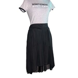 Black Mesh Asymetrical Skort 🖤🖤🖤